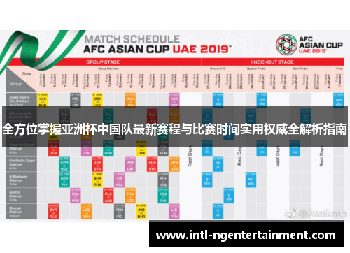 全方位掌握亚洲杯中国队最新赛程与比赛时间实用权威全解析指南
